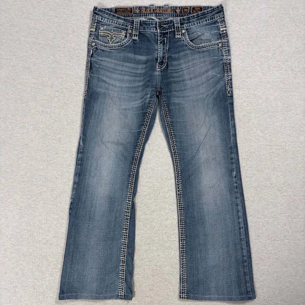 Rock Revival Ayden Slim Bootcut Jeans Men's 38